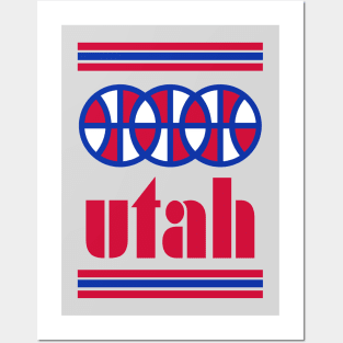 Utah Basketball - Retro B-Ball Throwback Posters and Art